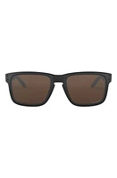 Oakley Holbrook 57mm Polarized Rectangle Sunglasses in Black at Nordstrom