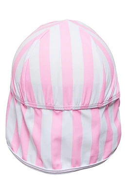 Snapper Rock Kids' Stripe Floating Flap Hat Pink at Nordstrom,