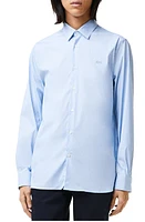 Lacoste Stripe Poplin Button-Up Shirt F6Z Blanc/Panorama at