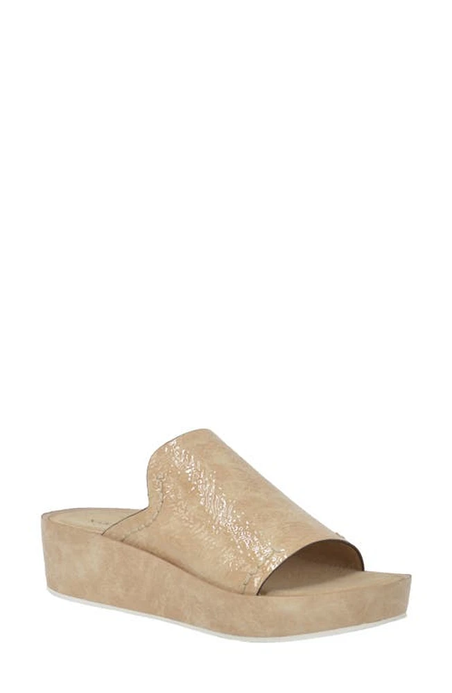 Naked Feet Reno Platform Slide Sandal Beige at Nordstrom,