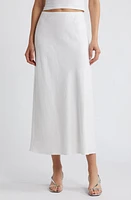 Reformation Layla Linen Skirt White at Nordstrom,