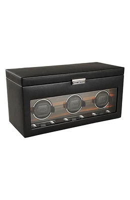 WOLF Roadster Triple Watch Winder & Case in Black at Nordstrom