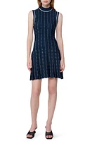 Simkhai Cosette Contrast Stitch Sleeveless Sweater Dress Midnight Multi at Nordstrom,