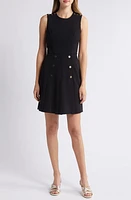 Tahari ASL Pleated Stretch Crepe A-Line Dress at Nordstrom,