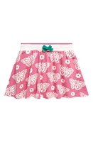 Mini Boden Kids' Butterfly Print Cotton Skort Pink Stamp at Nordstrom,