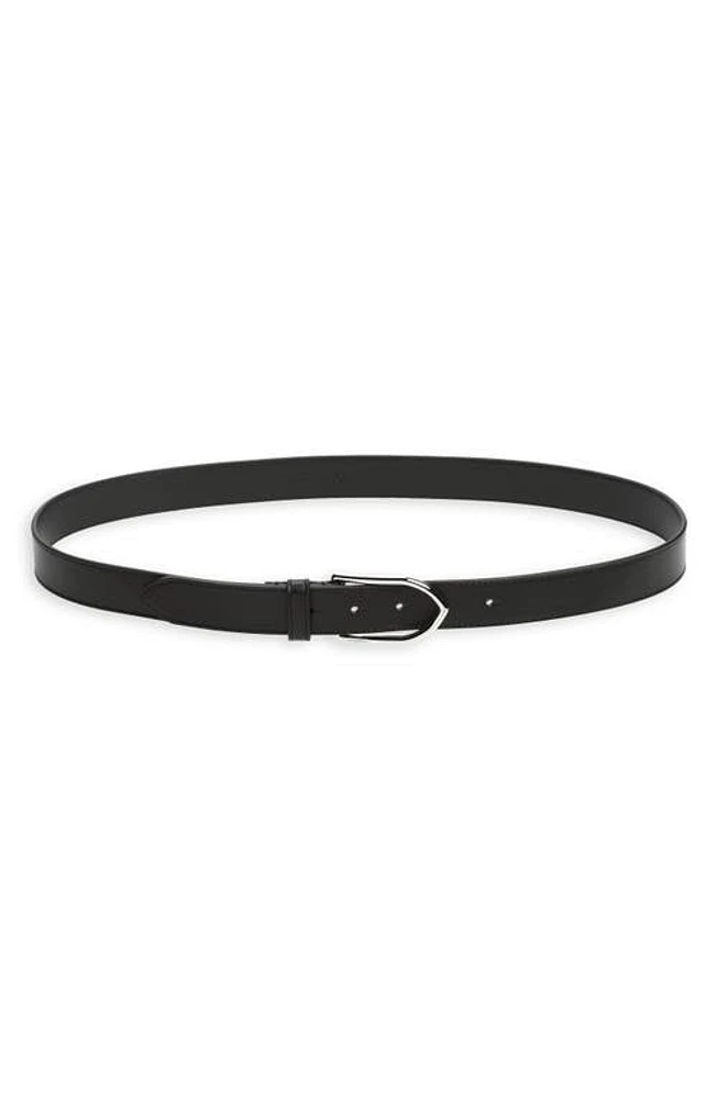 Jacquemus La Ceinture Bambino Leather Belt Black/Silver at Nordstrom,