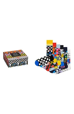 Happy Socks x Disney 6-Pack Assorted Crew Socks Gift Box in Multi at Nordstrom