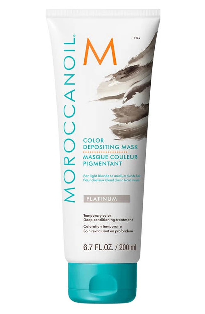 MOROCCANOIL Color Depositing Mask Temporary Color Deep Conditioning Treatment in Platinum at Nordstrom