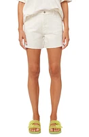 DL1961 Zoie Raw Hem High Waist Denim Shorts in White at Nordstrom, Size 30