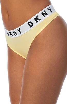 DKNY Cozy Boyfriend Thong Mellow Yellow at Nordstrom,