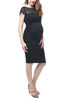 Kimi and Kai Morgran Lace Trim Body-Con Maternity Dress at Nordstrom,