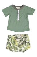 Miki Miette Christopher Henley Top & Shorts Set Cocoa Beach at Nordstrom,