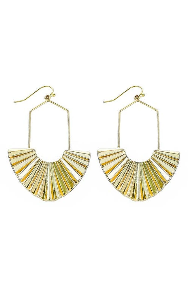 Panacea Deco Sunrays Drop Earrings in Gold at Nordstrom