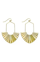 Panacea Deco Sunrays Drop Earrings in Gold at Nordstrom