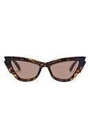 Le Specs Lost Days Cat Eye Sunglasses in Leopard Tort at Nordstrom