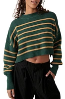 Free People Easy Street Stripe Rib Crop Sweater Combo at Nordstrom,