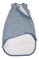 WOOLINO 4 Season Organic Cotton & Merino Wool Wearable Blanket in Navy Blue at Nordstrom