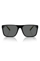 Scuderia Ferrari 59mm Square Sunglasses in Black at Nordstrom