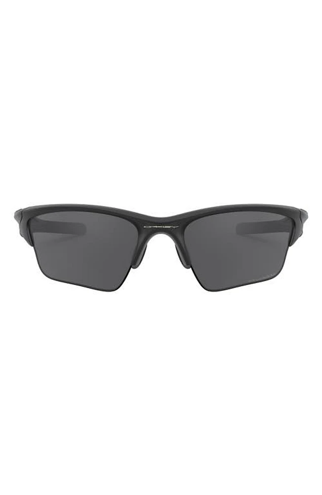 Oakley Half Jacket 2.0 62mm Polarized Rectangular Sunglasses in Matte Black at Nordstrom