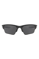 Oakley Half Jacket 2.0 62mm Polarized Rectangular Sunglasses in Matte Black at Nordstrom