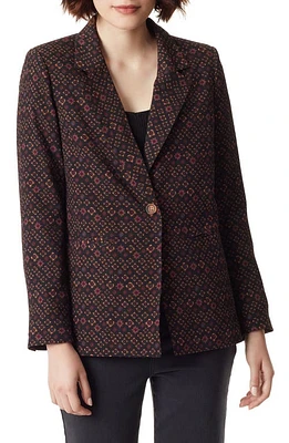 Sam Edelman Delilah Print Blazer Black Tie Geo at Nordstrom,