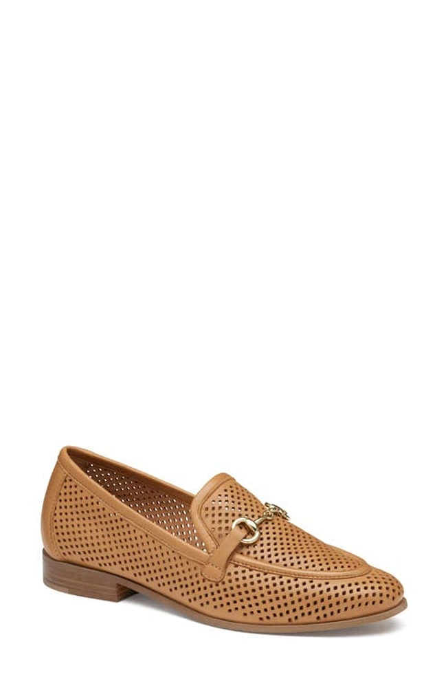 Johnston & Murphy Ali Perforated Bit Loafer Tan Glove at Nordstrom,