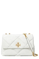 Tory Burch Kira Diamond Quilted Leather Convertible Shoulder Bag in Blanc at Nordstrom