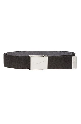 Nike Reversible Web Belt in Black Grey at Nordstrom