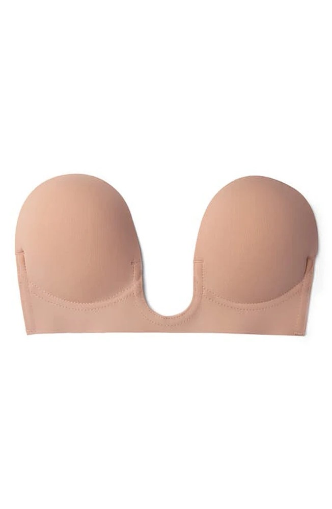 FASHION FORMS U Plunge Backless Strapless Reusable Adhesive Bra Nude at Nordstrom