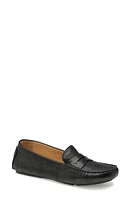 Johnston & Murphy Maggie Penny Loafer Black Washed Sheepskin at Nordstrom,