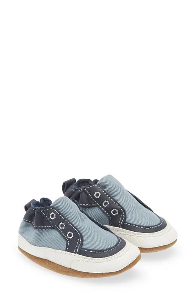 Robeez Stylish Steve Laceless Sneaker Blue at Nordstrom, Months