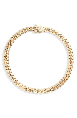 SHYMI Tori Cuban Chain Choker Necklace in Gold at Nordstrom, Size 15