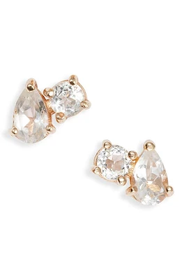 Anzie x Mel Soldera Jumelle Stud Earrings in Clear at Nordstrom