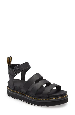 Dr. Martens Blaire Sandal Black Hydro Leather at Nordstrom,