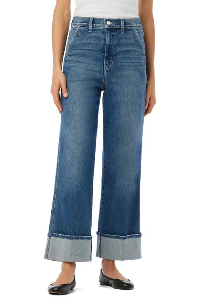 Joe's The Trixie Cuffed High Waist Wide Leg Trouser Jeans First Bite at Nordstrom,