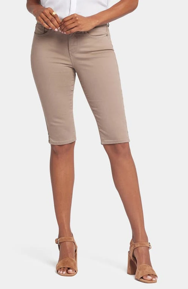 NYDJ Side Slit Capri Bike Shorts Saddlewood at Nordstrom,