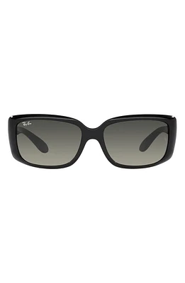 Ray-Ban 58mm Gradient Rectangular Sunglasses in Black at Nordstrom