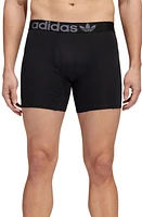 adidas Assorted 2-Pack Trefoil Boxer Briefs in Black/Onix Grey at Nordstrom, Size X-Large