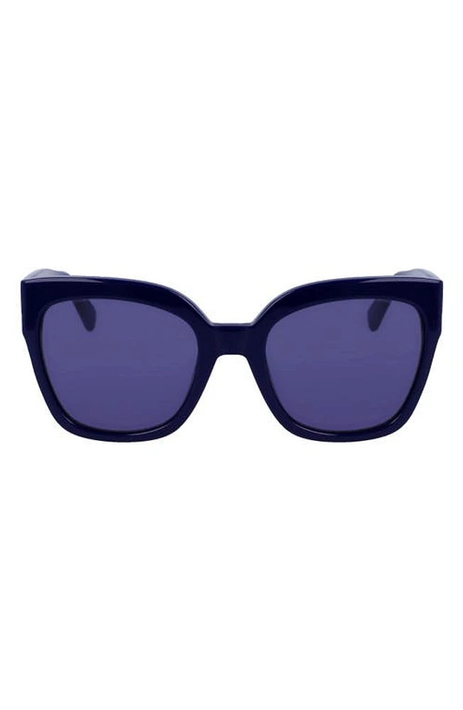 Longchamp Medallion 52mm Tea Cup Sunglasses in Blue at Nordstrom