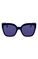 Longchamp Medallion 52mm Tea Cup Sunglasses in Blue at Nordstrom