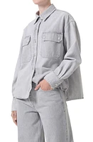 AGOLDE Gwen Denim Shirt Jacket Rain at Nordstrom,