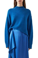 LK Bennett Zoe Mock Neck Sweater in Blue at Nordstrom, Size Xx-Large