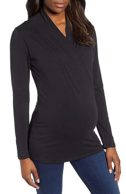 Angel Maternity Maternity/Nursing Top Black at Nordstrom,