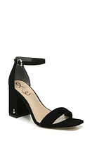 Sam Edelman Daniella Ankle Strap Sandal Black Suede at Nordstrom,