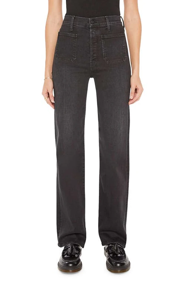 MOTHER The Rambler Patch Pocket High Waist Straight Leg Jeans in Vroom at Nordstrom, Size 24