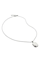 Monica Vinader Signature Locket Necklace in Sterling Silver at Nordstrom