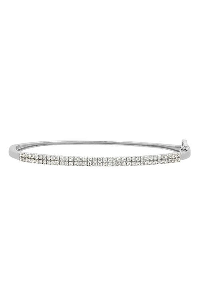 Bony Levy Diamond Bangle in 18K White Gold at Nordstrom, Size 7