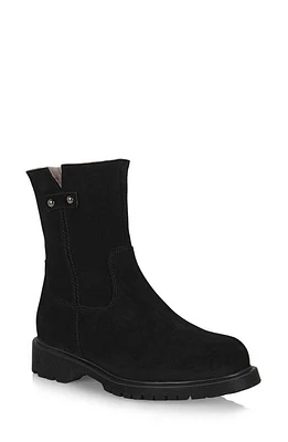 La Canadienne Hunter Genuine Shearling Lined Waterproof Boot Black Suede at Nordstrom,