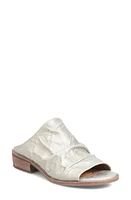 Söfft Neetta Platino Slide Sandal in Platinum at Nordstrom, Size 10