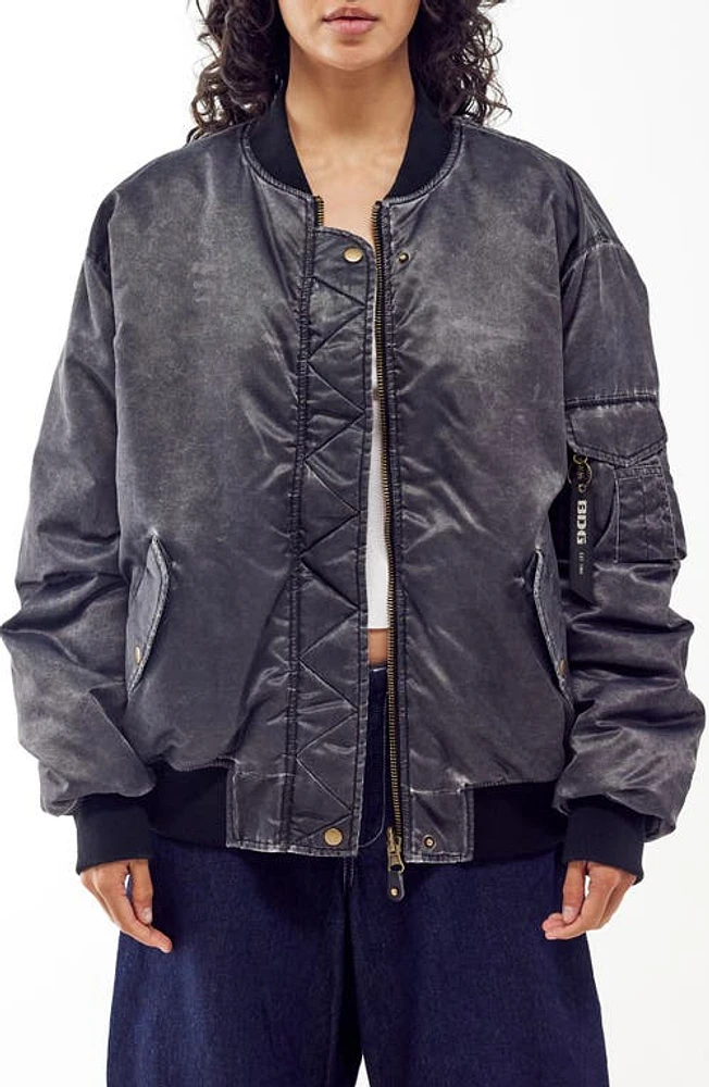 BDG Urban Outfitters Oversize Reversible Bomber Jacket at Nordstrom,